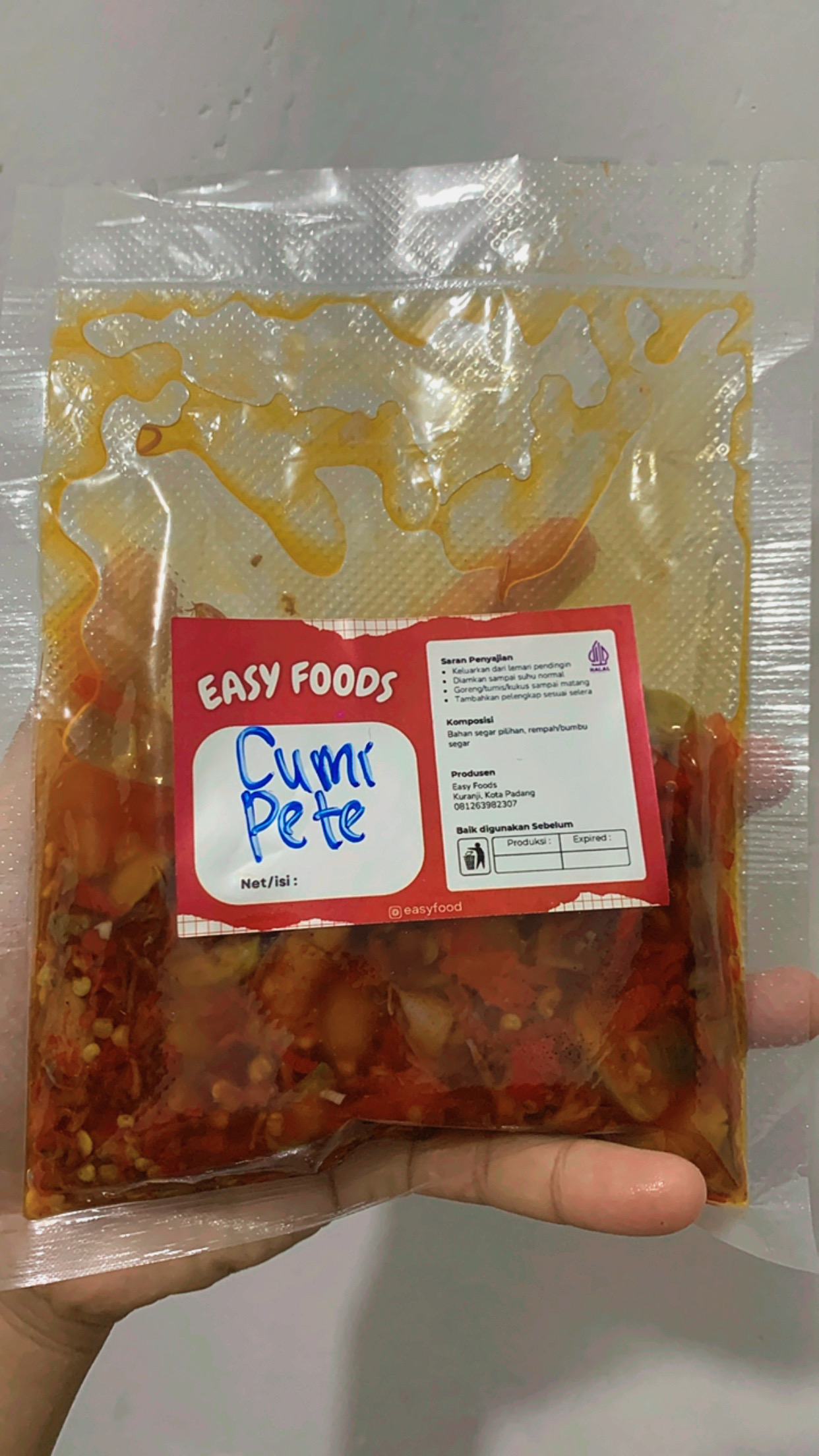 Sambal Cumi Pete 150gr