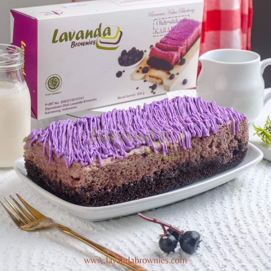 brownies cokelat-blueberry